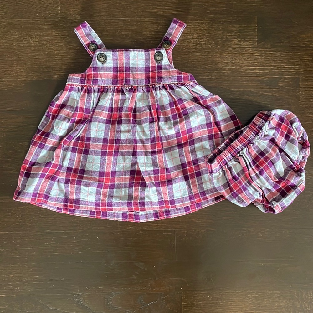 Tea Collection flannel dress with bloomers